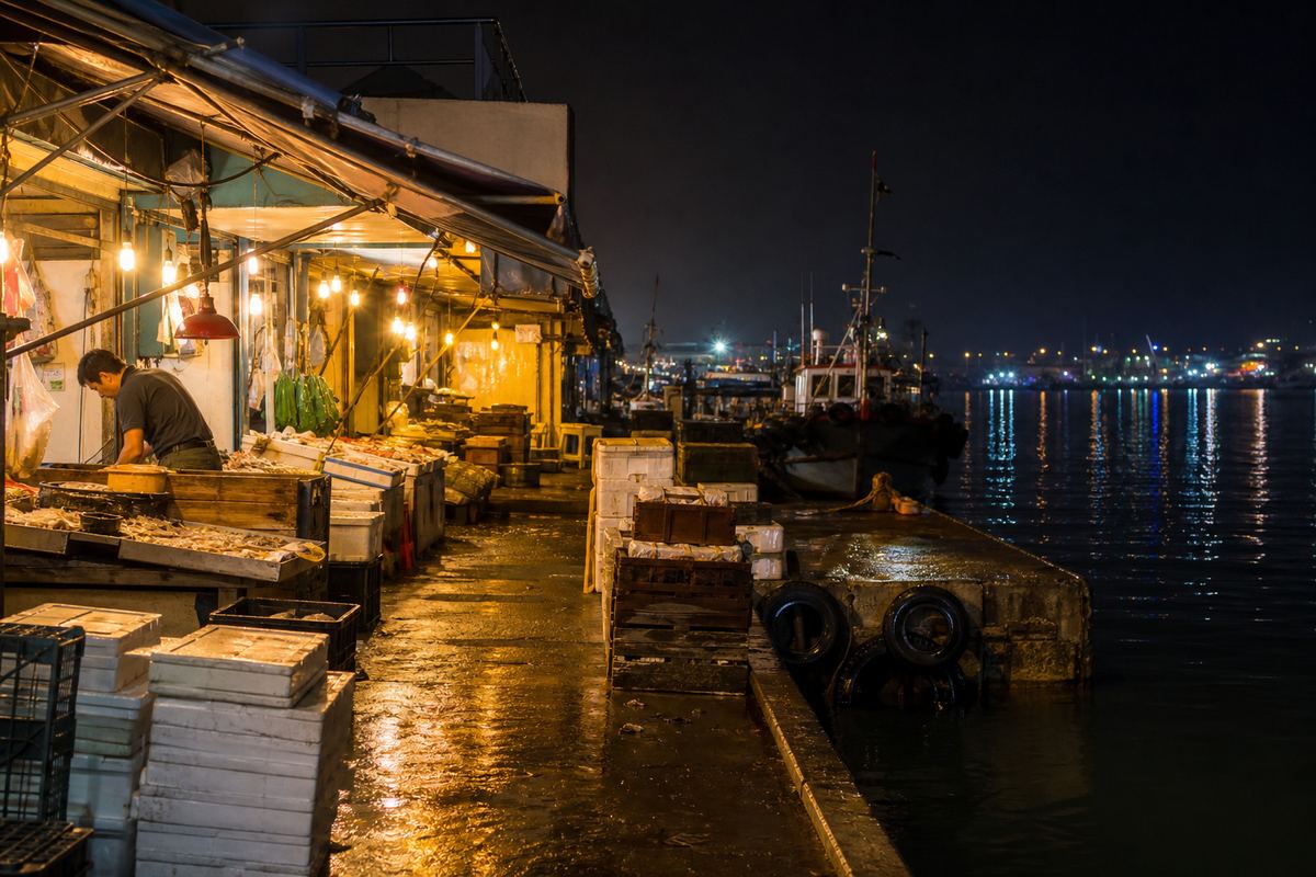 Dock Log: Night market vs. outbound freight