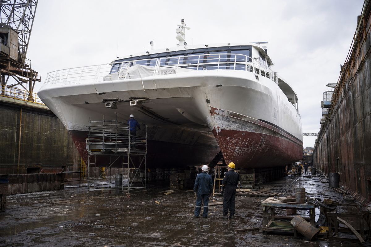 Dry-dock slot opens early for the aging passenger cat