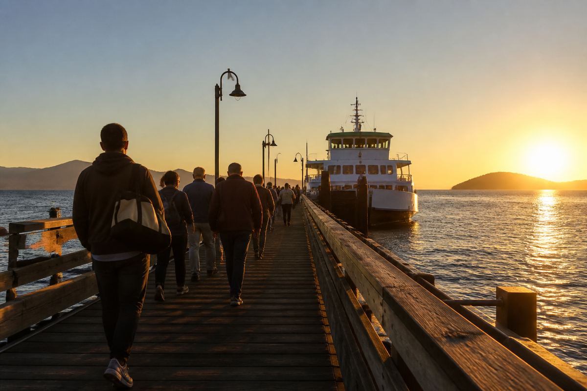 Sunrise boarding on Pier 4